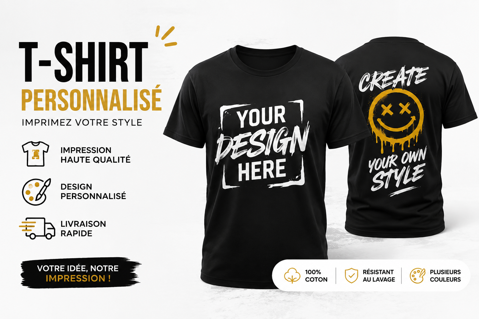 T-shirt Duskauraz – Print Personnalisé – Image 1